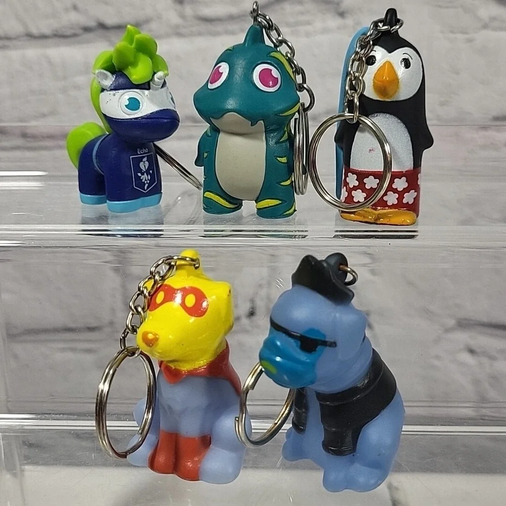 American Heart Association Collectible Keychains Lot Of 5 Rubber‎ Figural